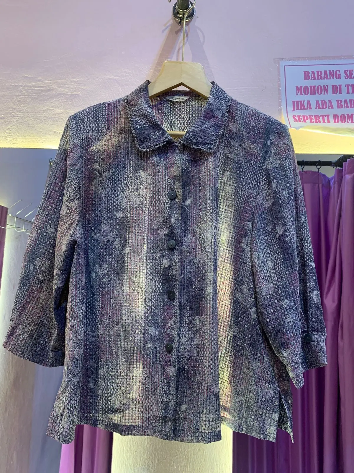 BajuGending-Blouae motif bahan Sifon