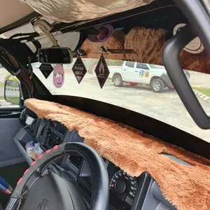cover Alas Karpet Pelindung dashboard mobil  CARRY new / CARRY TAYO bulu bordir custom nama
