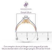 Gambar Diamond Pavilion Cincin Emas Batu Berlian Eshal Ring - 11-12 dari Diamond Pavilion Kab. Klaten 3 Tokopedia