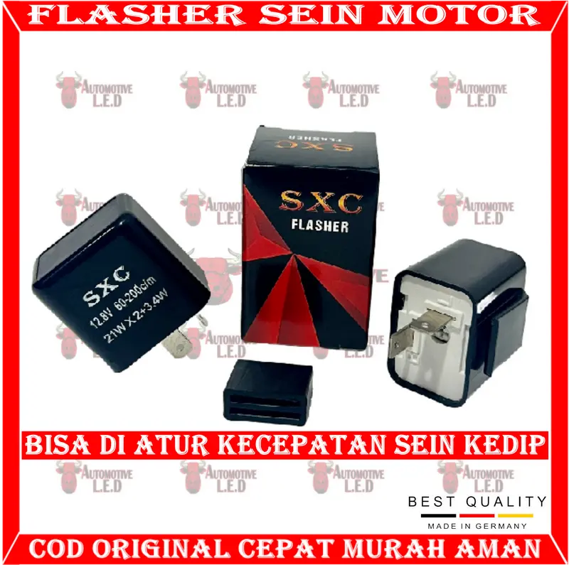 ORIGINAL FLASHER SEN CR7 FLASHER SEN SXC FLASHER SEN MOTOR UNIVERSAL BUAT MOTOR 1
