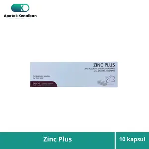 Zinc Plus Strip 10 Kapsul Suplemen Kesehatan Kulit