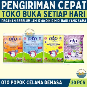 OTO Popok Celana Dewasa Satuan 20 pcs - Popok Oto Adult Diaper Pants Renceng 20pcs M L XL