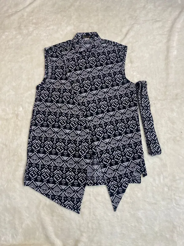 Vest Rompi Tanpa Lengan Motif Simple 1130 By Mihalul  Abrar - rompi - pria - keren - Atasan - Casual Abu 4