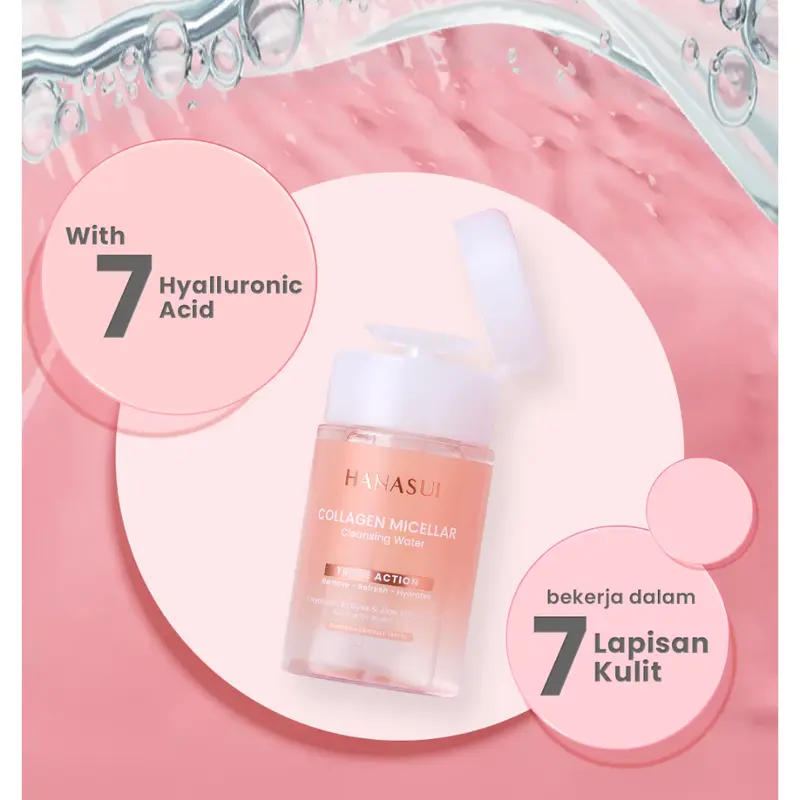 [De'Vea} HANASUI COLLAGEN MICELLAR CLEANSING WATER 3