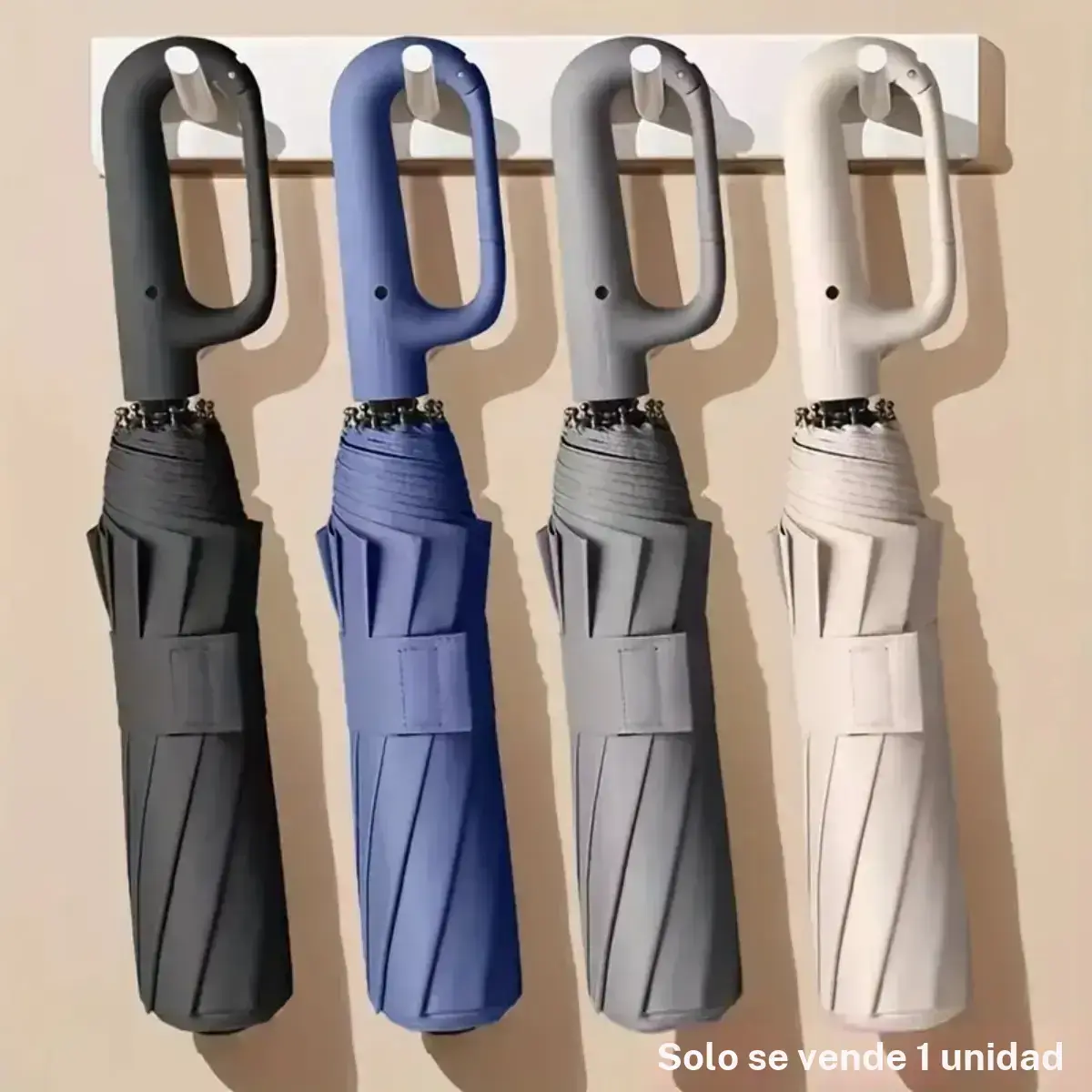 Automatic Folding Compact Umbrella, 1 Count/60pcs Convenient Portable Rain Umbrella with Loop Buckle, Windproof & Waterproof Umbrella for Men & Women