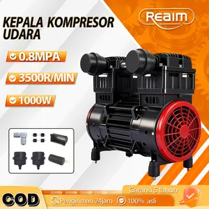 REAIM Kepala Kompresor Udara Head Kompresor Kompresor Angin Tanpa Oli Pompa Kompresor Udara Air Compressor Head 0.8MPA 3500R/MIN 1000W