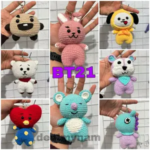 Amigurumi BT21 Keychain Gantungan kunci