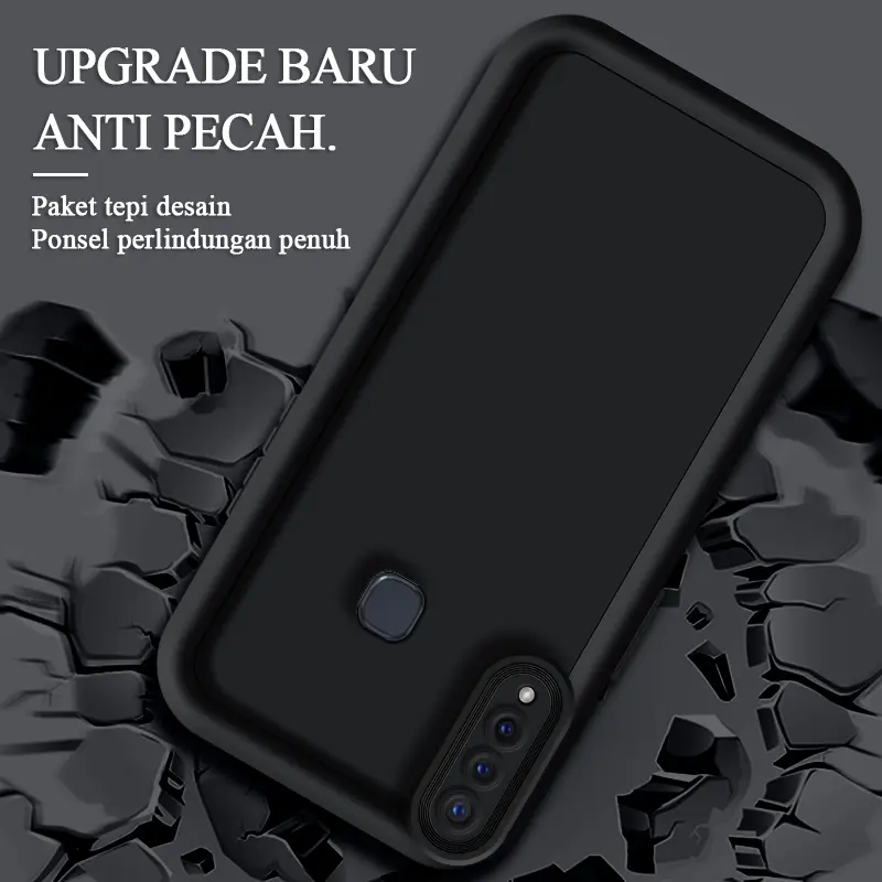 Casing hp vivoZ5X/Z1PRO Tahan jatuh Sangat tipis Warna solid Sederhana Baru laki-laki case 4