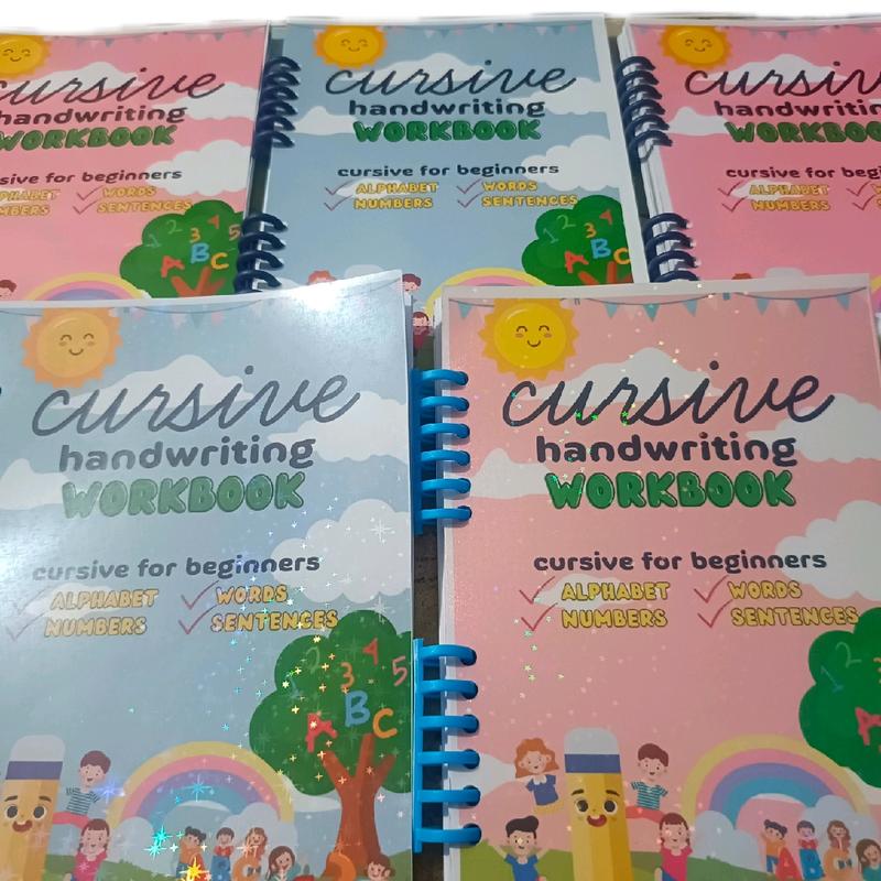 Cursive Handwriting Book 60 pages + 10 pages for Name charts - TikTok ...