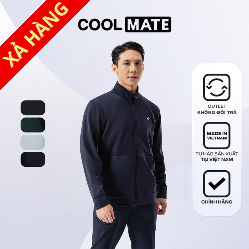 Outlet Không đổi trả Áo khoác thể thao Track Jacket Essential giữ ấm - Coolmate