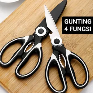 Gunting Dapur 4 Fungsi Serbaguna Anti Karat - Kitchenware Alat Multifungsi