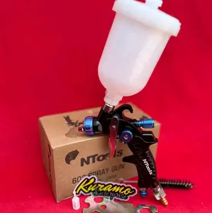 Spray Gun Ntools Mini Crous 6 HVLP cup 250ml Nozzle 0.8mm dan 1.0mm