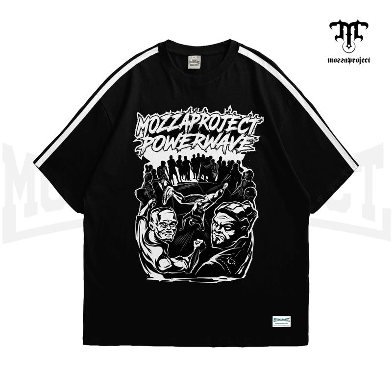 Product Introduction of Mozzaproject Tshirt Boxy Oversize Striped Powerwave 27