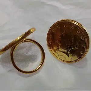 Cincin rupiah polos koin Liberty head by accessories tempahan