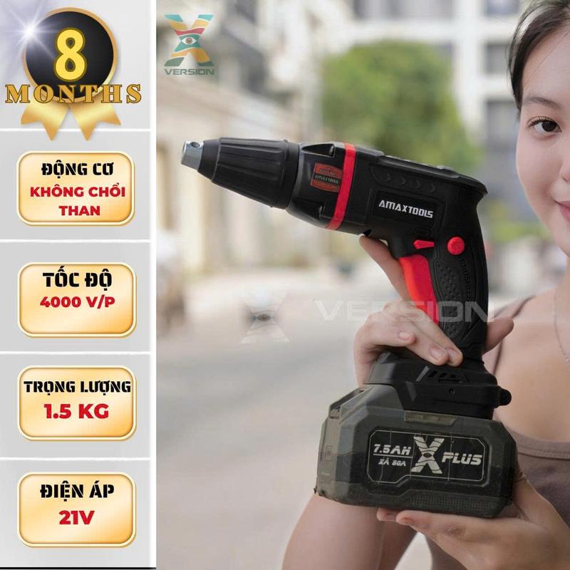 Máy bắn vít thạch cao Amaxtools- AVTC21SM-PRO-khoan chuyên vít pin - Xversion