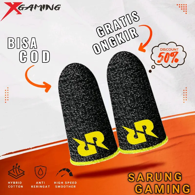 BANYAK - box Mini Sarung jempol ff ml pubg Gaming Anti Keringat Basah Super Sensitif Premium Game Murah 1