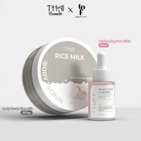Gambar Paket Bundling THAI x Fluff - Body Scrub Rice Milk 200gr x Fluff Brigthening Face Elixir Serum dari thaicosmeticid Kab. Tangerang 5 Tokopedia