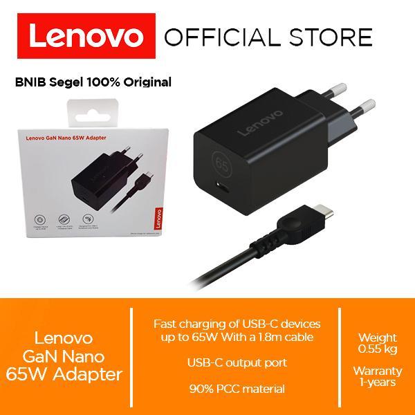Gambar Lenovo GaN Charger Type C / Charger 65 Watt Type-C/ Lenovo GaN Nano 65W Adapter dari Lenovo Authorized Jakarta Timur Kota Administrasi Jakarta Timur Tokopedia