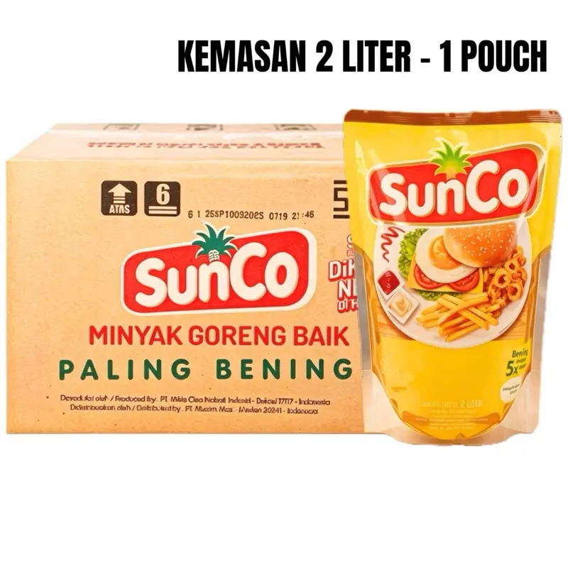 SunCo Minyak Goreng 2L [Ecer 1 Pcs]- Minyak Goreng Berkualitas untuk Masakan Anda - Order Now!!