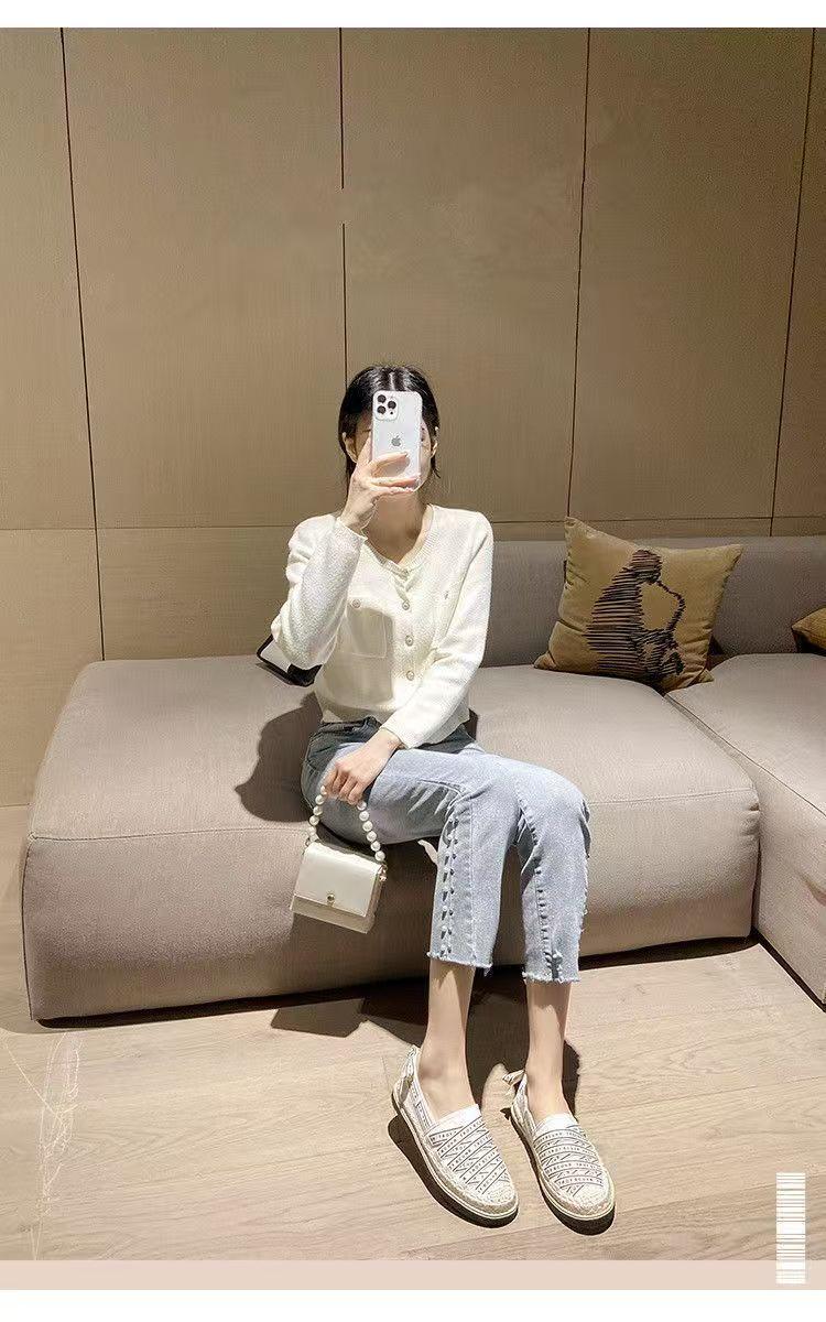 Product Introduction of Kasut Nelayan, troy bcuhr, Untuk Wanita, Gaya Korea, Loafers Kanvas, Reka Bentuk Spawns, Kasut Platform Kaki Bulat Musim Panas, Selipar Getah, Kasut Kasual Shoes 3