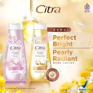 Citra Hand & Body Lotion 210ml - Citra Glow UV / Body Lotion Citra Memutihkan Mencerahkan