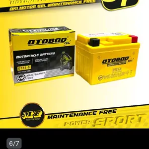 Aki Motor otobod OTZ5S MF / Maintenence Free Aki Kering PNP Siap Pasang dan Pakai. PNP Sudah Terisi Gel Elektrolit Dan Siap Pakai