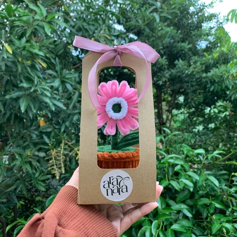 Packaging Minipot Flower Kawat Bulu | Gift by Aranara 1