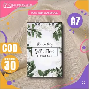 Souvenir Notebook A7 Pernikahan , Khitan, Ultah, Promosi & Event
