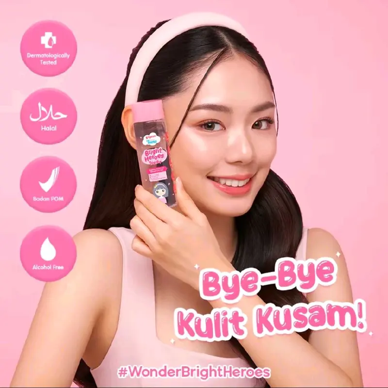 Pigeon Teens Bright Heroes Series | Moisturizer | Toner | Sleeping Mask | Micellar Water | Body Serum | Serum | Loose Powder 2