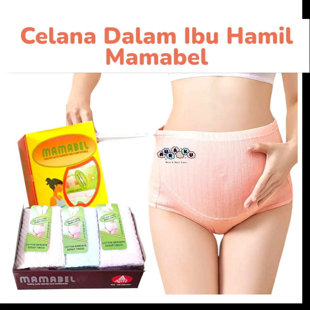 CD Ibu Hamil 3Pcs Curah Lebih Murah Celana Dalam Ibu Hamil Agree Maternity Mama Pant Ukuran XL, XXL Katun Wanita Bayi Adem