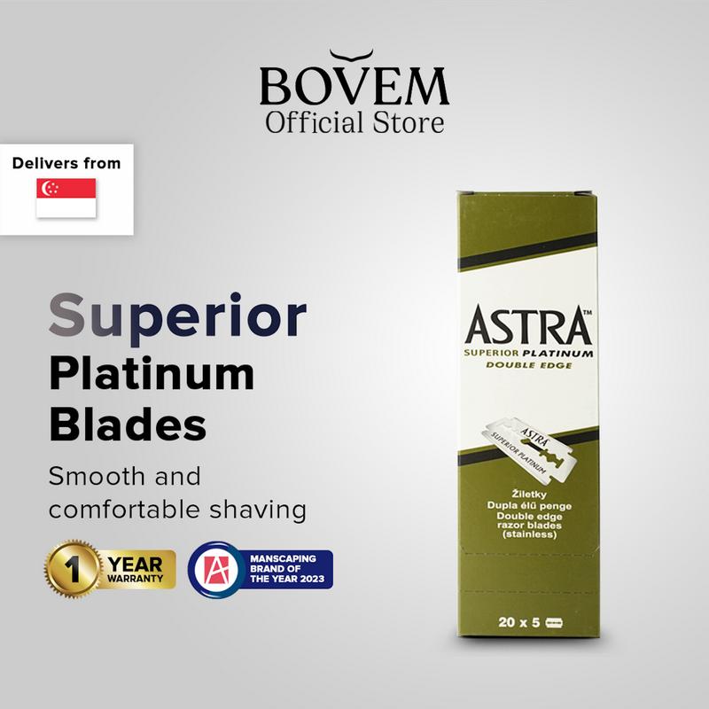 Astra Superior Platinum Stainless Steel Double Edge Safety Razor ...
