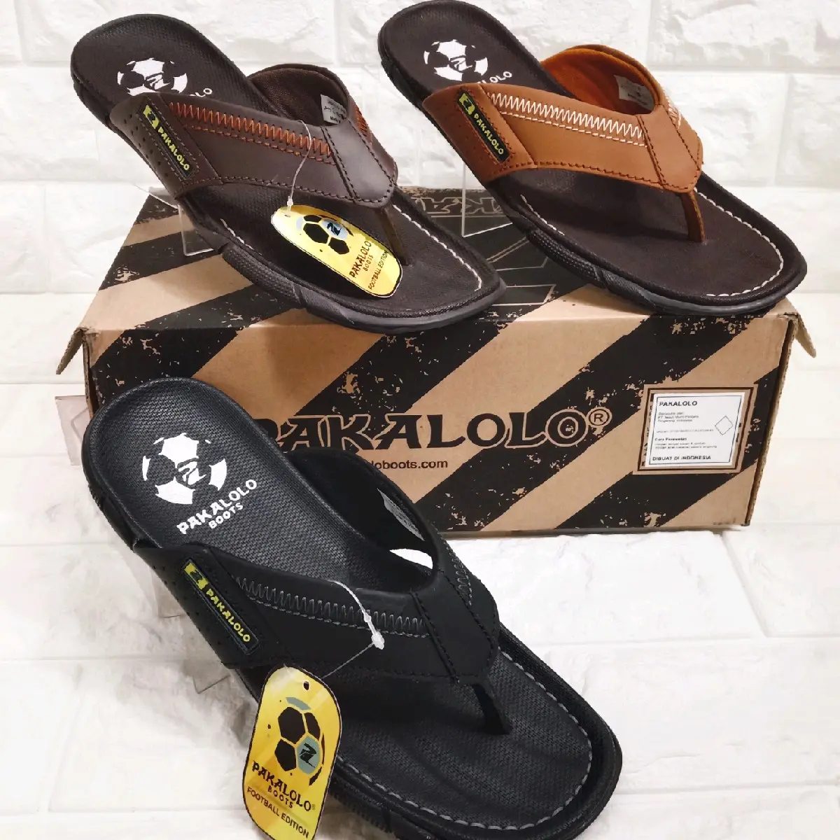 Sandal jepit kulit PAKALOLO N 2351 original