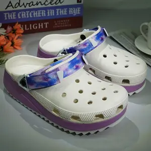 【COD】 Classic Platform Clog Sandal Wanita Slip On Sandal Anti Air Sendal Medis EVA Sandal Platform Karet Terbaru SIZE 36-46