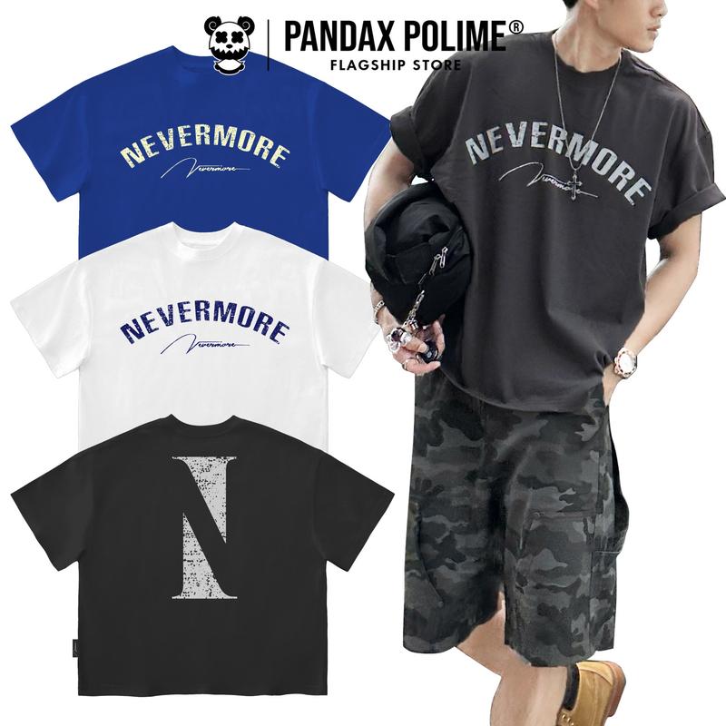Áo phông big boxy bigsize tee local brand 280gsm form rộng ngắn tay lỡ cotton 2 chiều cặp đôi nam nữ hack dáng nevermore pandaxvn polime Unisex