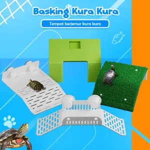 Tempat Berjemur Kura-Kura Premium Basking Turtle Island Anti Slip S/M/L/XL