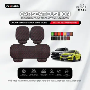 [Promate.id] Car Seat Cushion & Back Seat Promate Universal Leather Premium - Alas Duduk / Jok / Kursi Mobil Universal Bahan Kulit Premium - Bisa COD