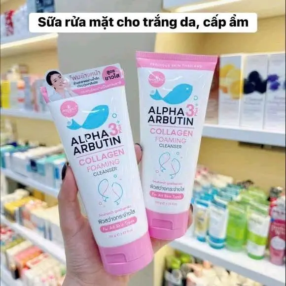 2 Tuýp Sữa rửa mặt Alpha Arbutin+3 - Không Tạo Bọt, Trắng da, - Giảm mụn, - Mờ thâm, - Chống lão hoá