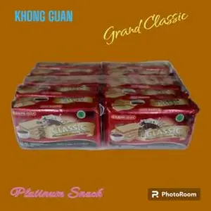 Grand Classic Choco Wafer | Isi 10 Bungkus | Khong Guan