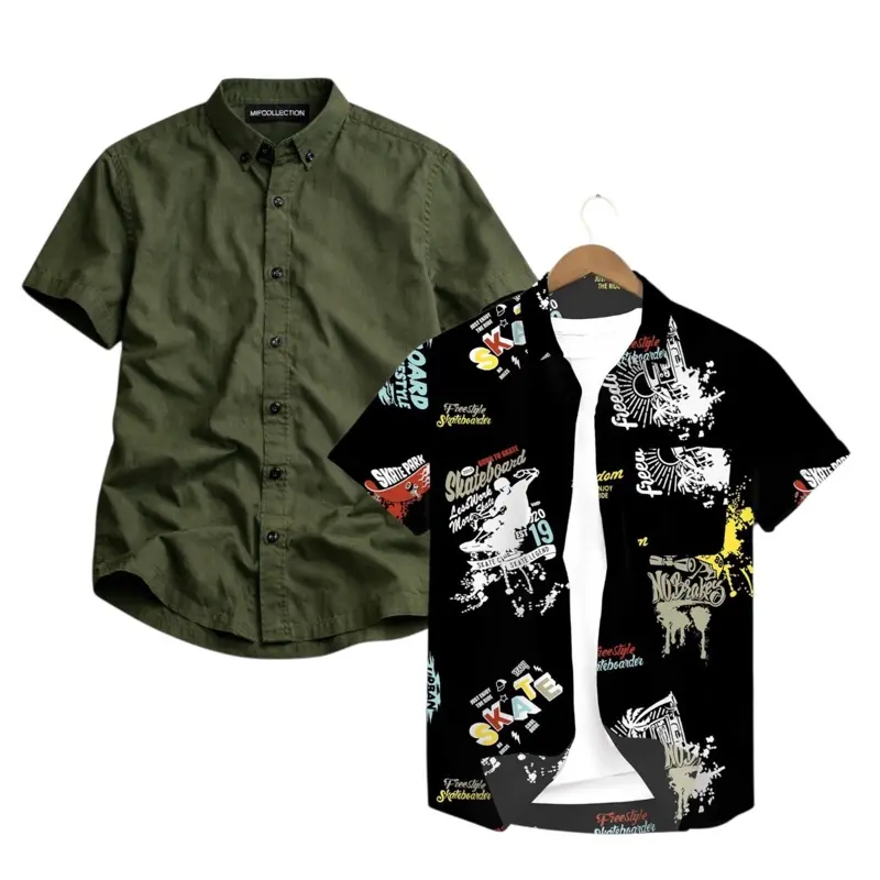 HIJAU ARMY - SKATE HITAM