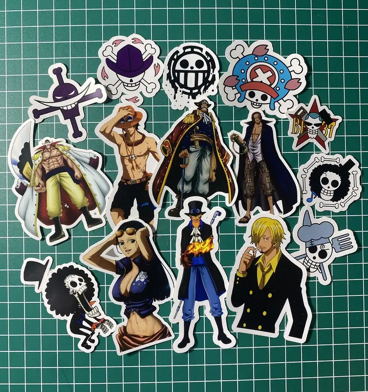 Stiker Anime One Piece Vol 1 Luffy Zoro Mugiwara Vinyl Premium Waterproof - Kertas 5