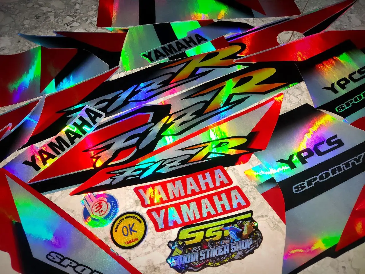 Stiker Striping Ori Hologram F1ZR 2002 / List Motor FIZR 2002 F1ZR Ardat