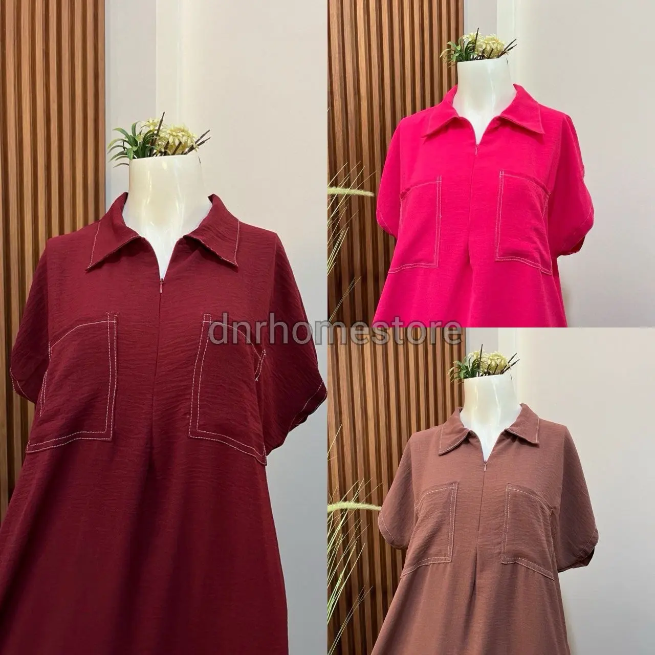 Paket 3pcs Maroon+Fushia+Nude