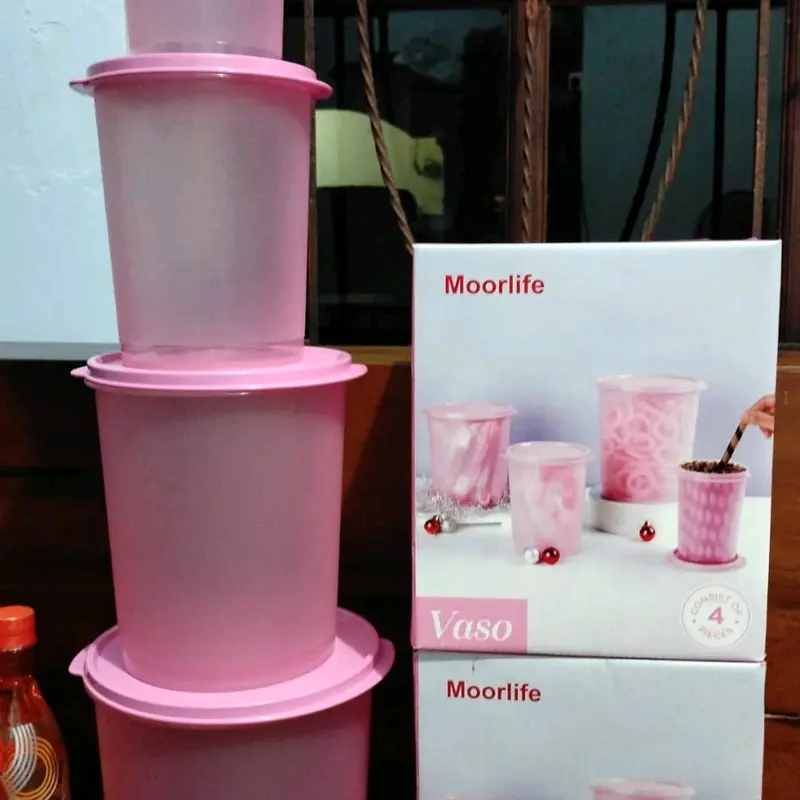 Vaso Canister Moorlife (4pcs) Toples Canister (Wadah jajan/krupuk) 0