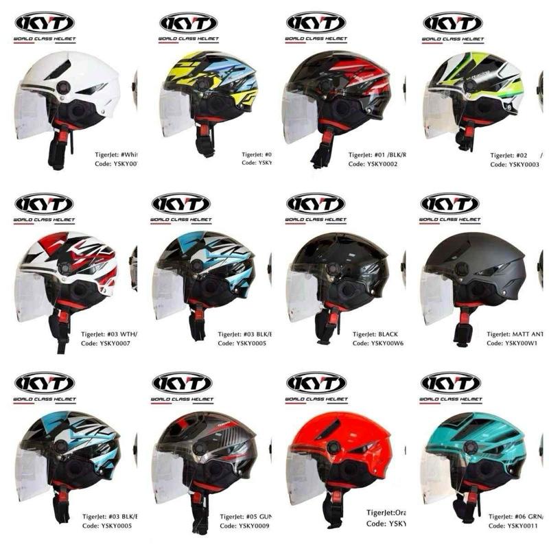 Mũ bảo hiểm KYT 1 2 chính hãng - bảo hành 1 năm