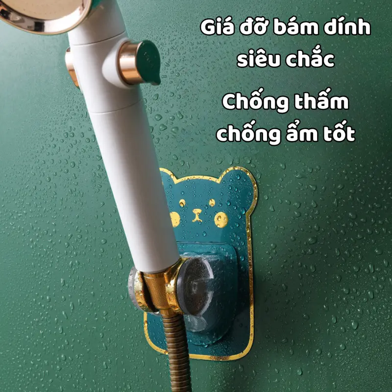 Giá Đỡ Vòi Hoa Sen Không Cần Đục Lỗ, Dụng Cụ Cố Định Vòi Hoa Sen Trong Phòng Tắm, Ghế Treo Vòi Phun Có Thể Điều Chỉnh Đa Bánh Răng, Miếng Dán Ghế Treo Vòi Phun 2
