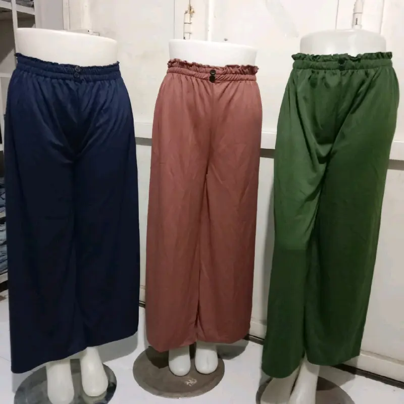 CELANA KULOT KANCING SKUBA 100 ISI 6 PCS Panjang Nyaman 2