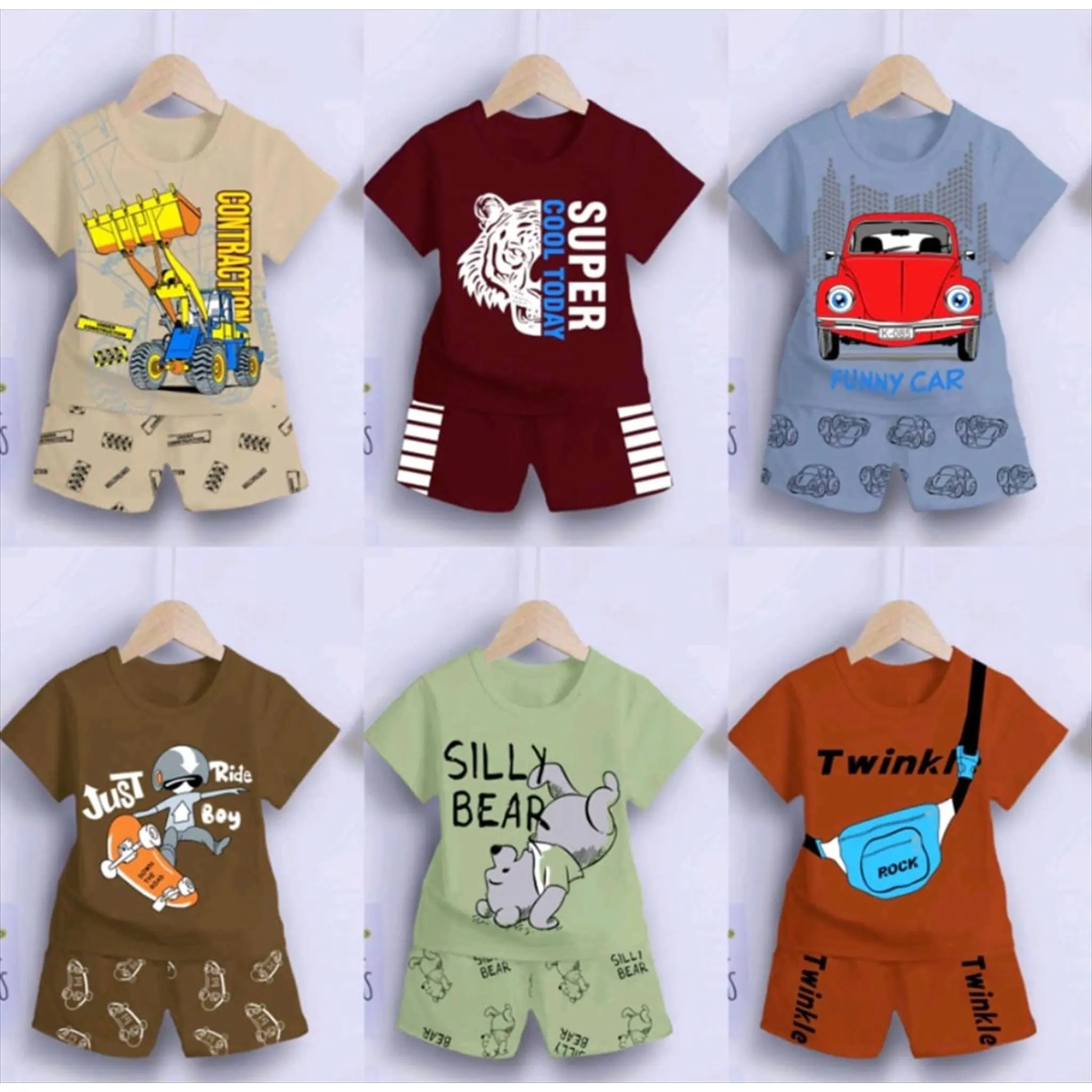Setelan Anak Laki laki 1-6 Thn Baju anak cowok harian