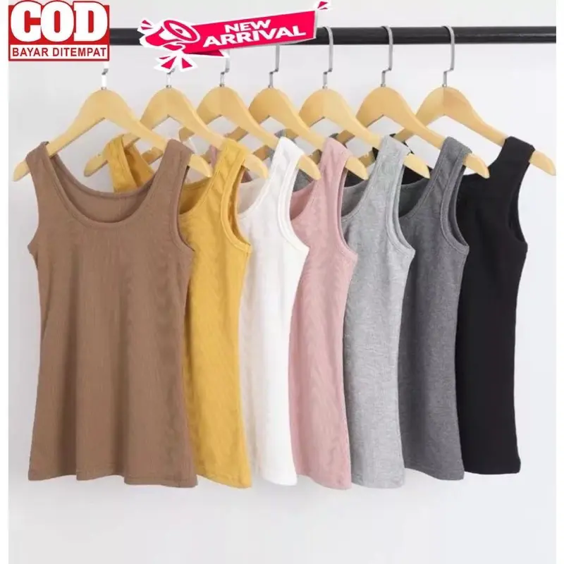 6pcs /Tank top Tali Besar Wanita Dewasa Dan Tank top Tali Kecil / Manset Wanita / Singlet perempuan Remaja Murah Terbaru / Teng Top Tali/ Teng top Tali Besar