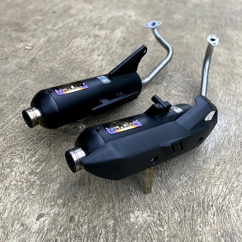 Knalpot Moncong Shijiro Original AYP Generation Tabung Vario Full System - Bisa Request Saringan PNP All Matic - Motorcycle copy 4