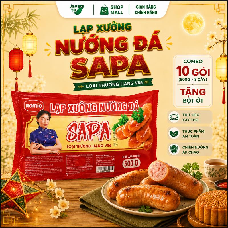 Lạp Xưởng Hà Khẩu Javata Nướng Đá 500g - Thơm Ngon Chuẩn Vị, Hương Vị Đặc Trưng…